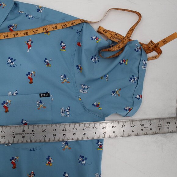 RSVLTS Shirt Mens 2XL Disney Spicy Mickey Mouse limited Short Sleeve Button Down - Picture 15 of 16